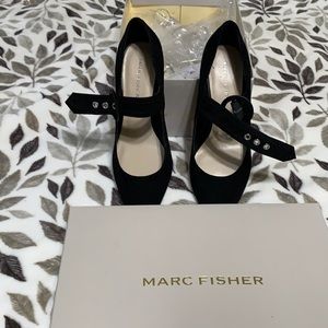 Marc Fisher Black Suede Pump